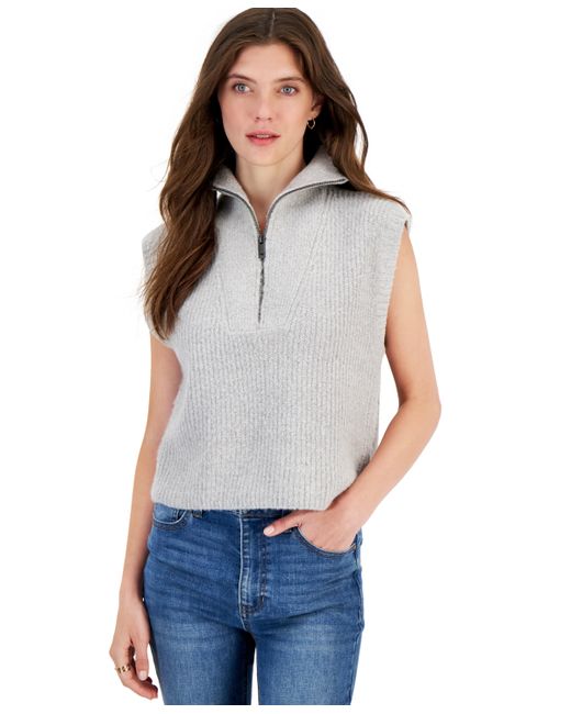 And Now This Sleeveless Quarter-Zip Sweater