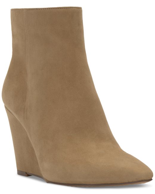 Vince Camuto Teeray Pointed-Toe Wedge Booties Shoes