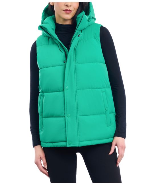 BCBGeneration Hooded Stand-Collar Puffer Vest