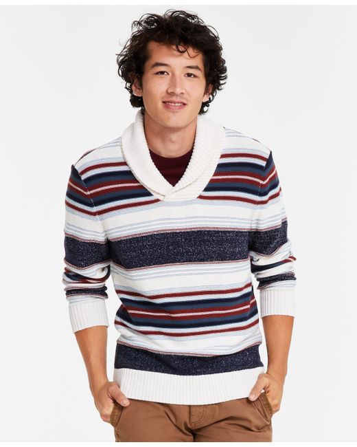 Sun + Stone Blanket Stripe Shawl Sweater Created for
