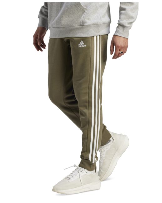 Adidas Essentials 3-Stripes Regular-Fit Fleece Joggers Regular and Big Tall