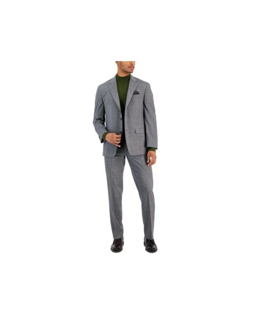 Sean John Classic Fit Gray Plaid Suit Separates