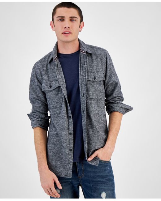 Sun + Stone Grindle Regular-Fit Button-Down Flannel Shirt Created for