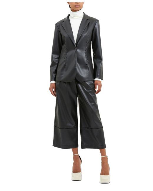French Connection Corlenda Faux-Leather Blazer