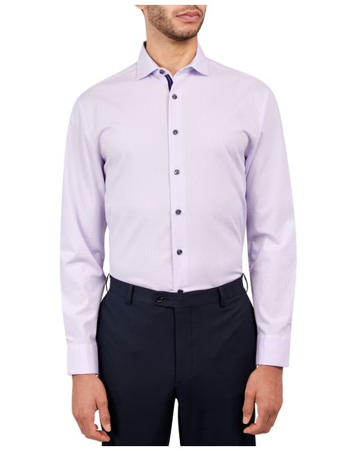 Michelsons Regular-Fit Gingham Dot Dress Shirt
