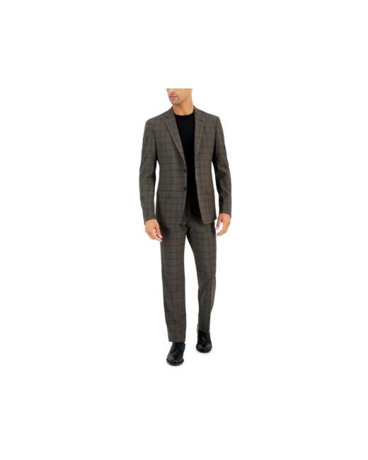 A x Armani Exchange Armani Exchange Slim Fit Plaid Suit