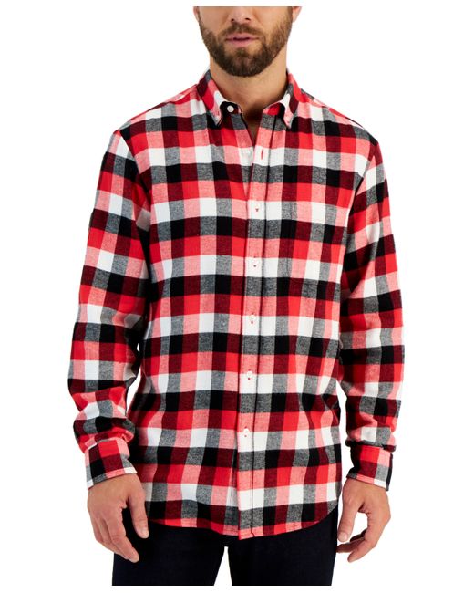 Club Room Regular-Fit Plaid Flannel Shirt Created for