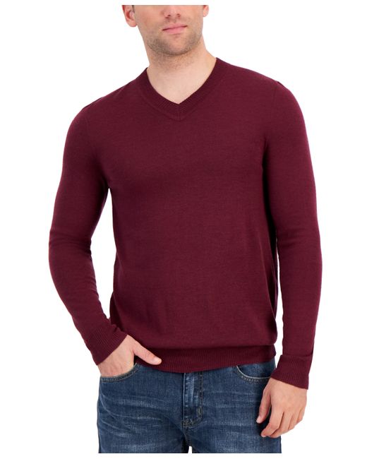 Alfani Long-Sleeve V-Neck Performance Sweater Created for