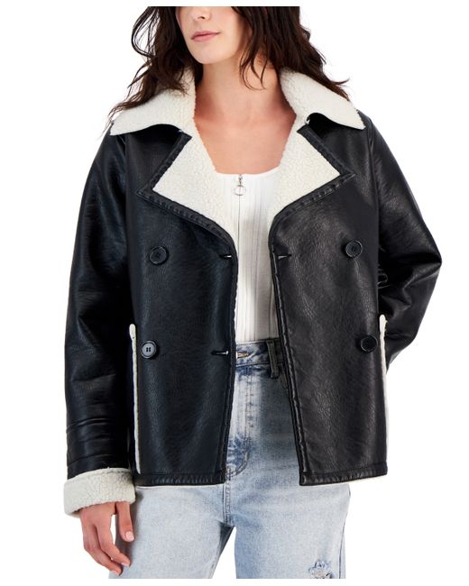 Jou Jou Juniors Faux-Leather Long-Sleeve Jacket