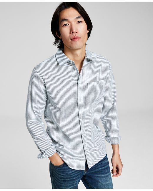 And Now This Regular-Fit Stripe Button-Down Shirt Created for