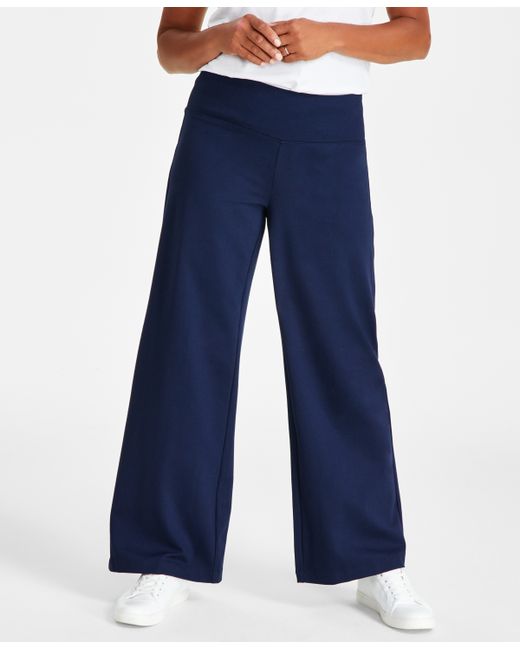Style & Co Ponte-Knit Wide Leg Pants Created for