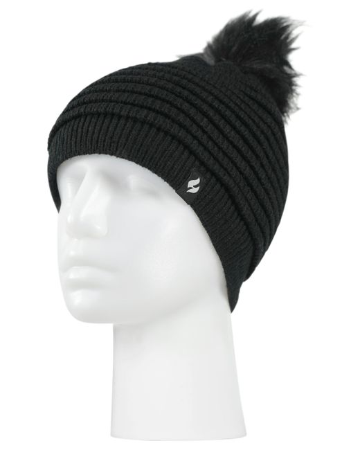 Heat Holders Cannes Ribbed Pom-Pom Hat