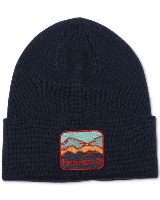 Timberland Embroidered Mountain Logo Patch Beanie