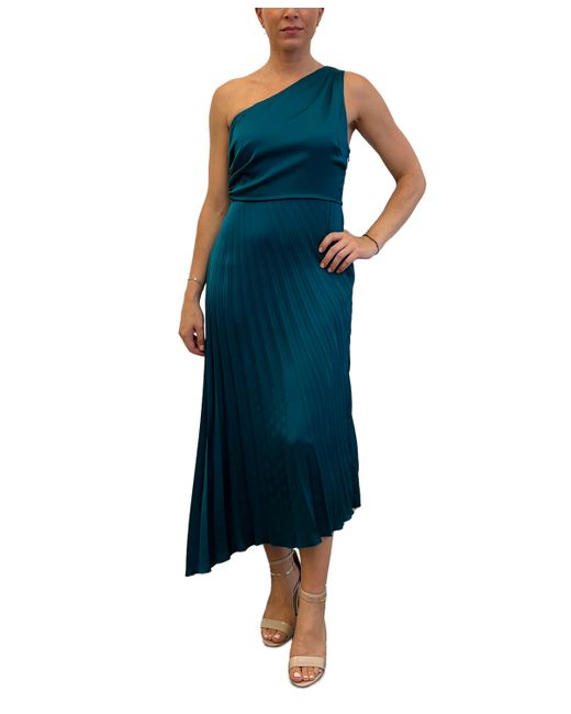 Sam Edelman One-Shoulder Pleated Midi Dress
