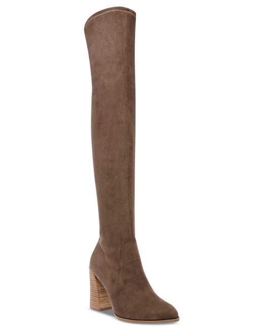 Dolce Vita Gollie Wide-Calf Block-Heel Over-The-Knee Boots Shoes