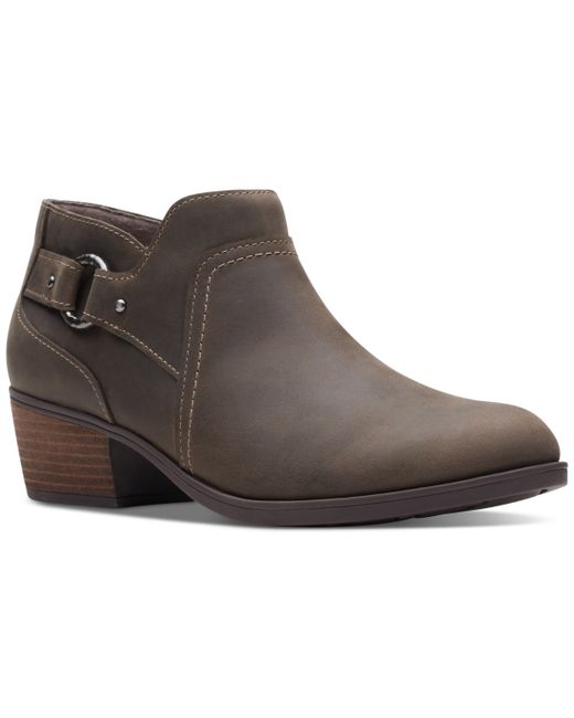 Clarks Charleton Grace Buckled Ankle Booties Shoes
