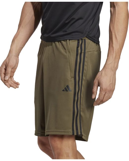 Adidas Train Essentials Classic-Fit Aeroready 3-Stripes 10 Training Shorts