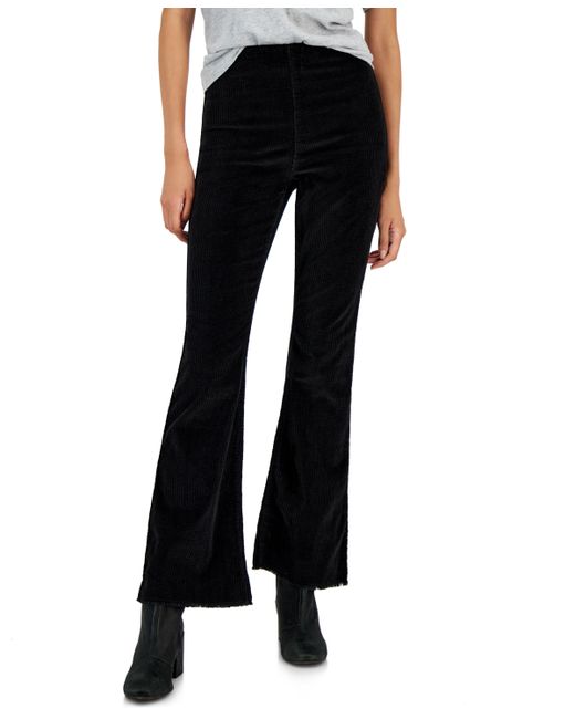 Tinseltown Juniors High-Rise Pull-On Corduroy Flare Pants