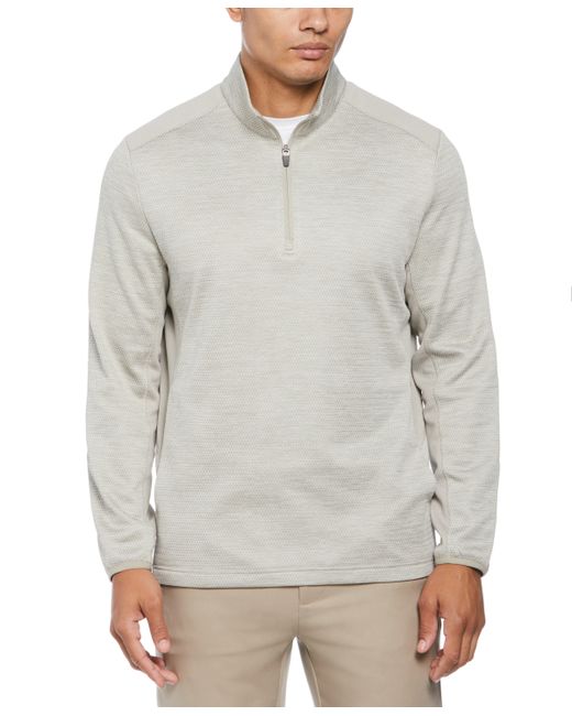 PGA Tour Two-Tone Space-Dyed Quarter-Zip Golf Pullover