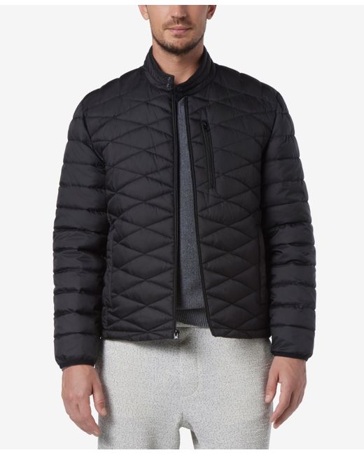 Marc New York Racer Style Quilted Packable Jacket