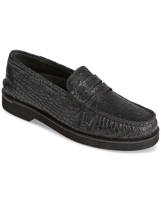 Sperry Double-Sole Crocodile Penny Loafer Shoes