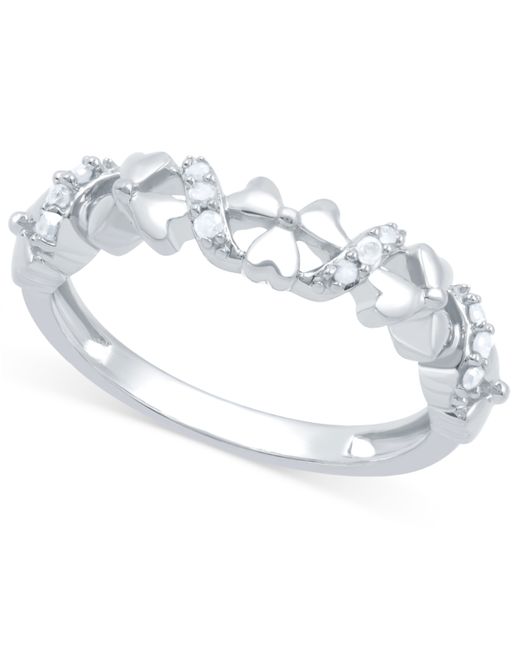Macy's Diamond Flower Ring 1/10 ct. t.w. in