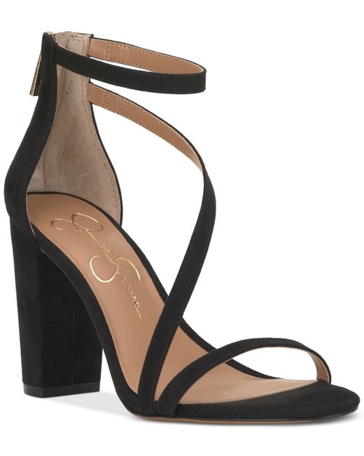 Jessica Simpson Sloyan High Heel Block Sandals Shoes