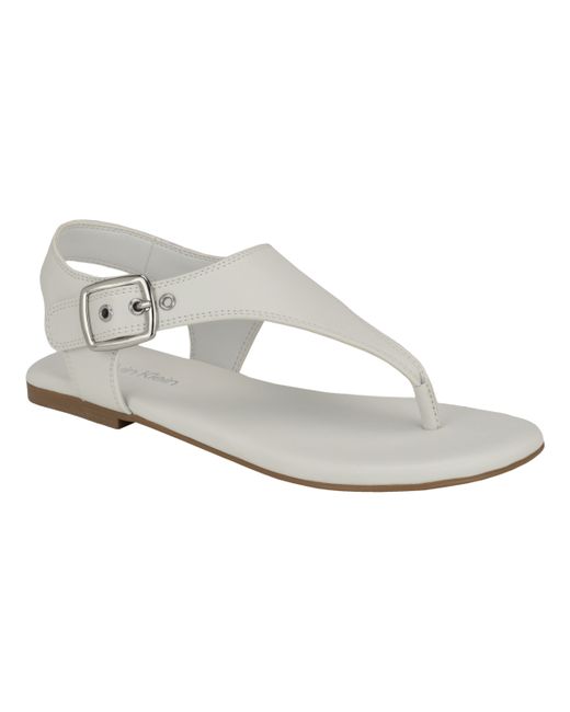 Calvin Klein Moraca Round Toe Flat Casual Sandals