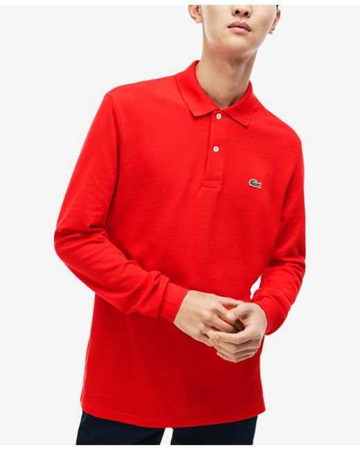 Lacoste Classic Fit Long-Sleeve L.12.12 Polo Shirt