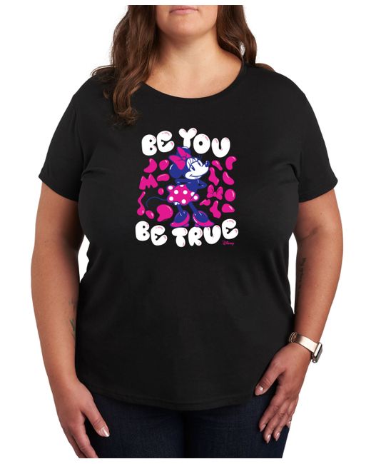 Hybrid Apparel Air Waves Trendy Plus Minnie Mouse Be You Graphic T-shirt