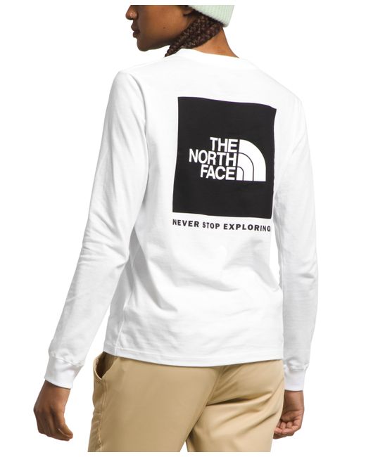 The North Face Long-Sleeve Box Logo T-Shirt Tnf Black