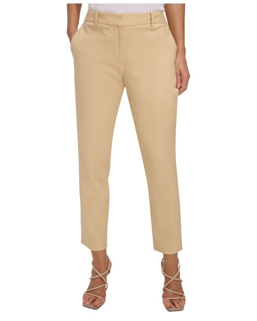 Dkny Mid-Rise Slim-Fit Ankle Pants