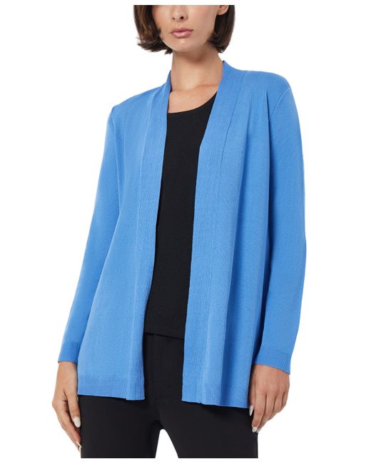 Jones New York Petite Icon Open-Front Relaxed Cardigan