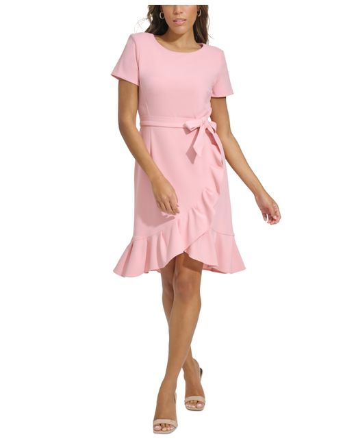 Calvin Klein Ruffle-Hem Sheath Dress