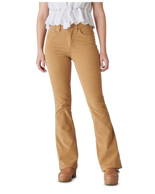 Lucky Brand High Rise Corduroy Stevie Flare Pants