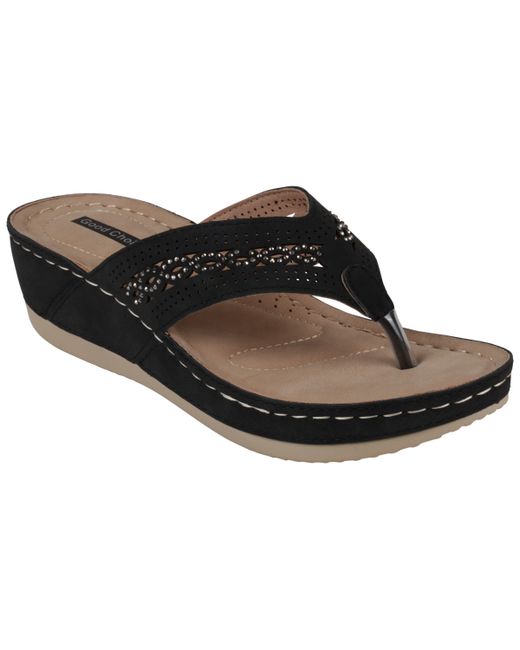 GC Shoes Thong Wedge Sandals