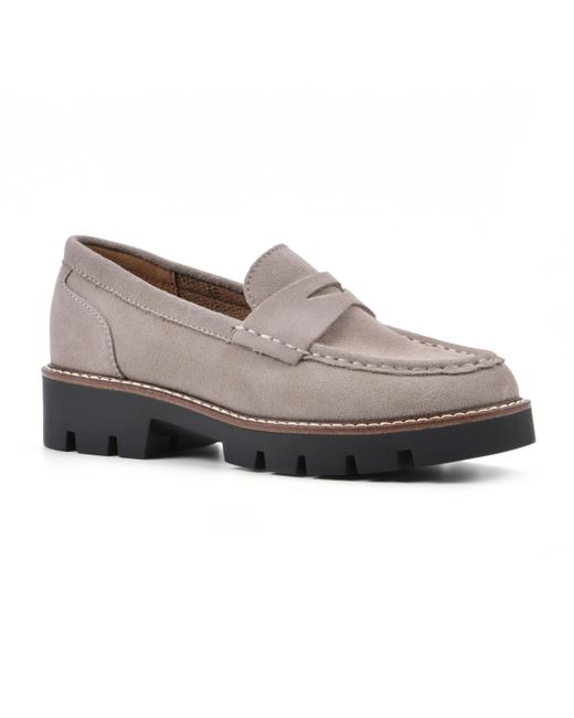 White Mountain Gunner Lug Sole Loafers