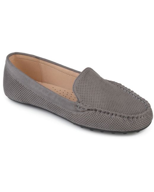 Journee Collection Perforated Loafers