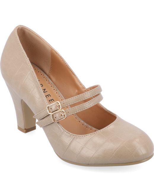 Journee Collection Double Strap Mary Jane Pumps