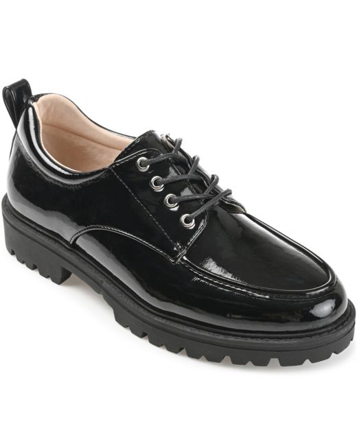Journee Collection Lace Up Lug Sole Oxfords