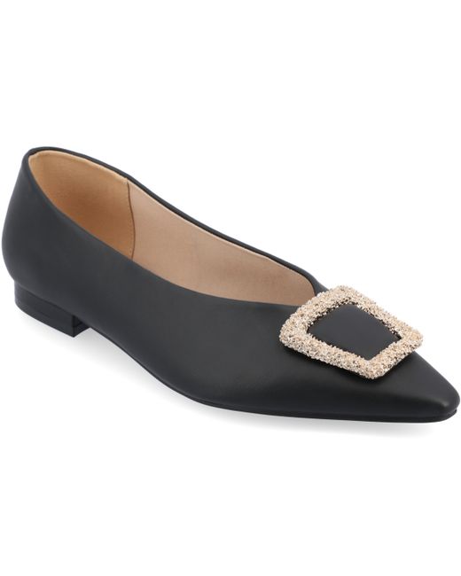 Journee Collection Tru Comfort Foam Slip On Slim Squared Off Pointed Toe Flats