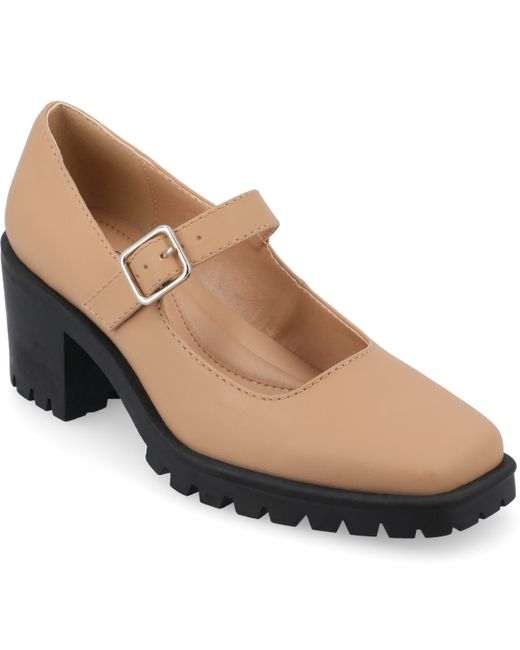 Journee Collection Lug Sole Mary Jane Pumps