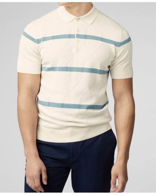 Ben Sherman Argyle Stripe Polo Shirt