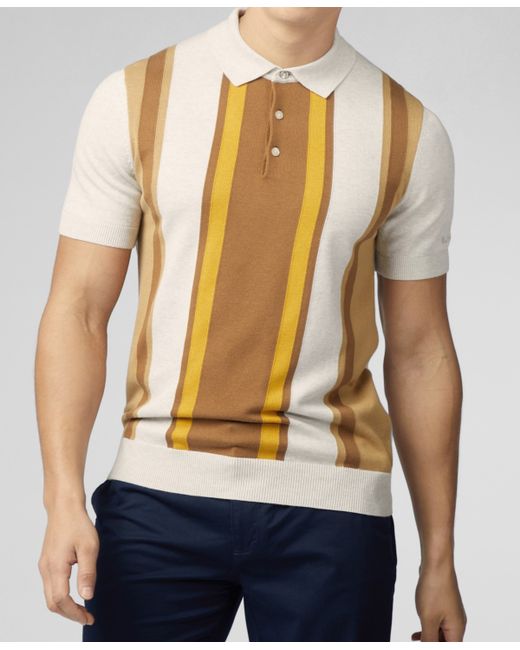 Ben Sherman Vertical Stripe Polo Shirt