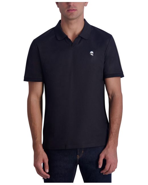 Karl Lagerfeld Slim Fit Short-Sleeve Pique Polo Shirt Created for Macy