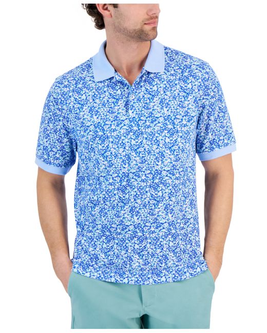 Club Room Berty Floral Pique Polo Shirt Created for