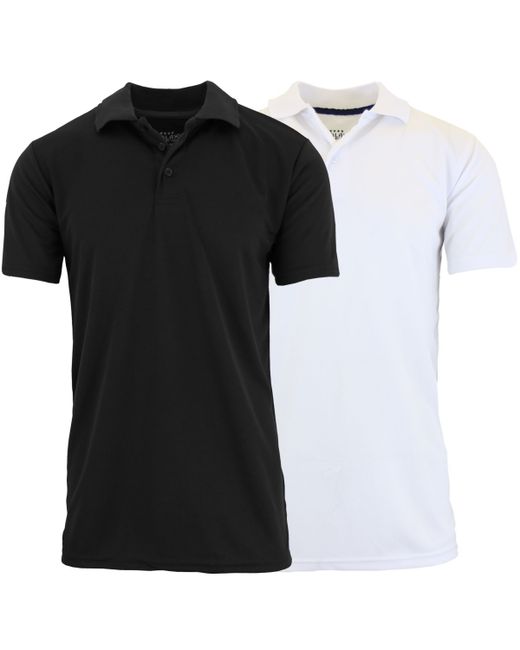 Galaxy By Harvic Tag less Dry-Fit Moisture-Wicking Polo Shirt Pack of 2