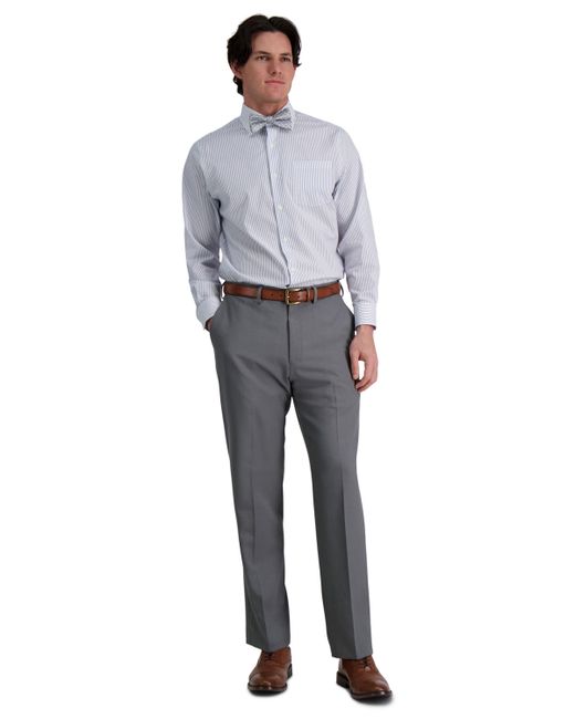 Haggar Premium Comfort Stretch Classic-Fit Solid Flat Front Dress Pants