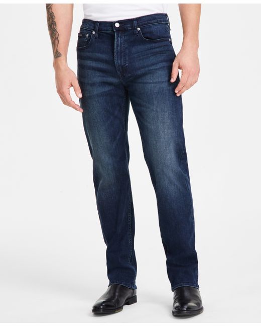 Calvin Klein Standard Straight-Fit Stretch Jeans