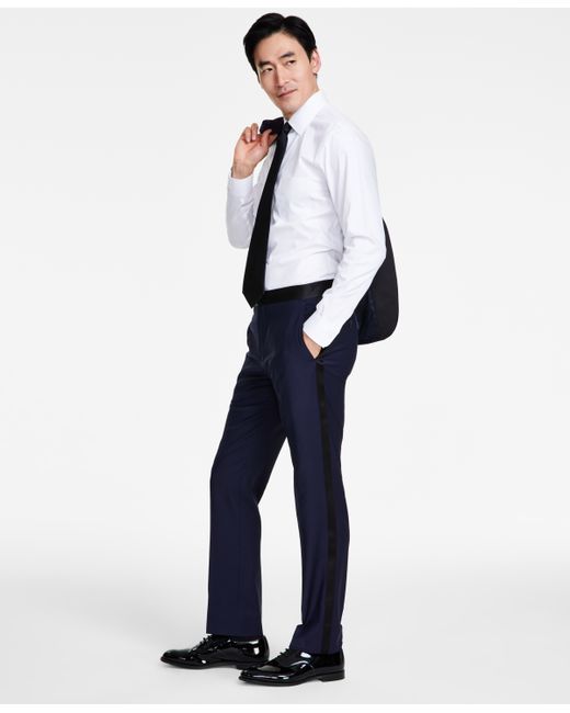 Brooks Brothers B by Classic-Fit Stretch Solid Tuxedo Pants